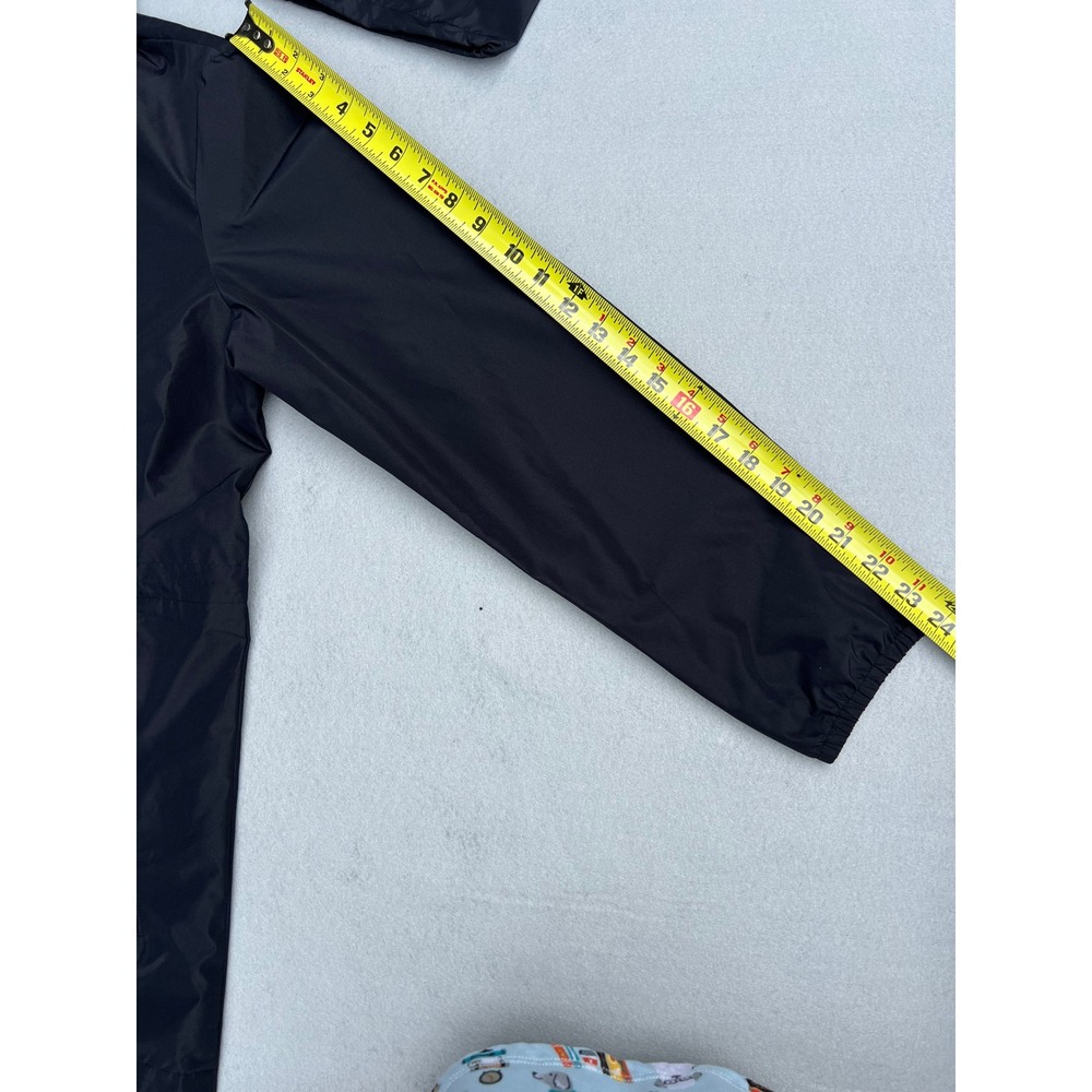 Lands End Womens Black Packable Rain Jacket Hooded Windbreaker NWT Small - Picture 5 of 6